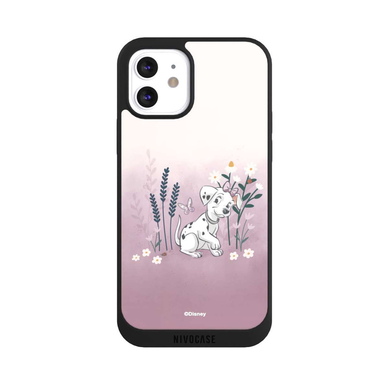 iPhone 12 NIVOpure Les 101 Dalmatiens avec des fleurs