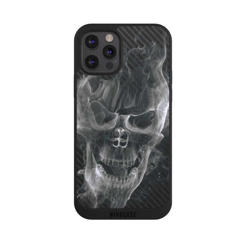 iPhone 12 Pro NIVOpure Crâne Fumée Carbone