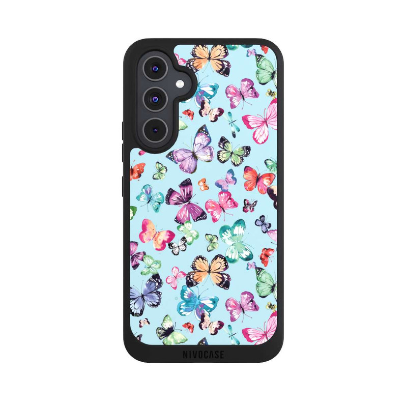 Galaxy A54 5G NIVOpure Butterflies Pink Orange Blue