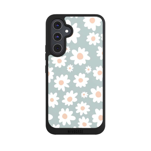 Samsung Galaxy A54 5G NIVOpure Daisy Flower Seamless Pattern Green