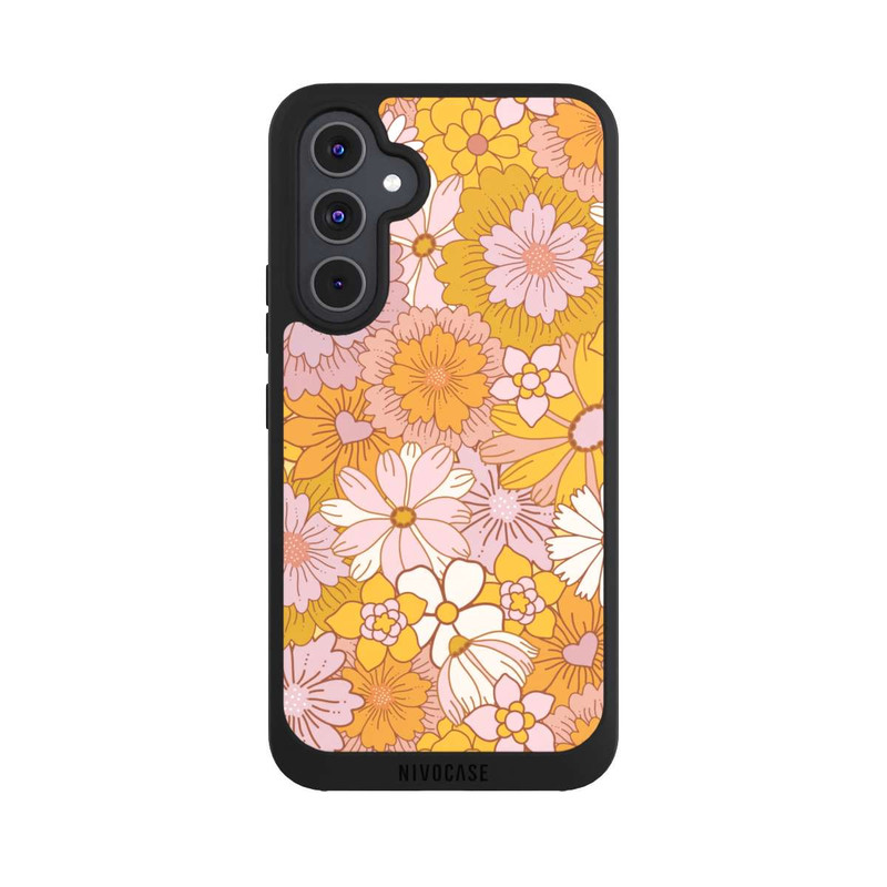 Galaxy A54 5G NIVOpure Retro Flower Walpaper Yellow