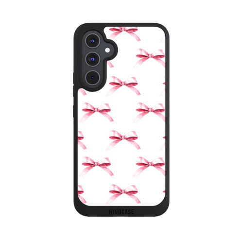Samsung Galaxy A54 5G NIVOpure Pink Bow on White Pattern