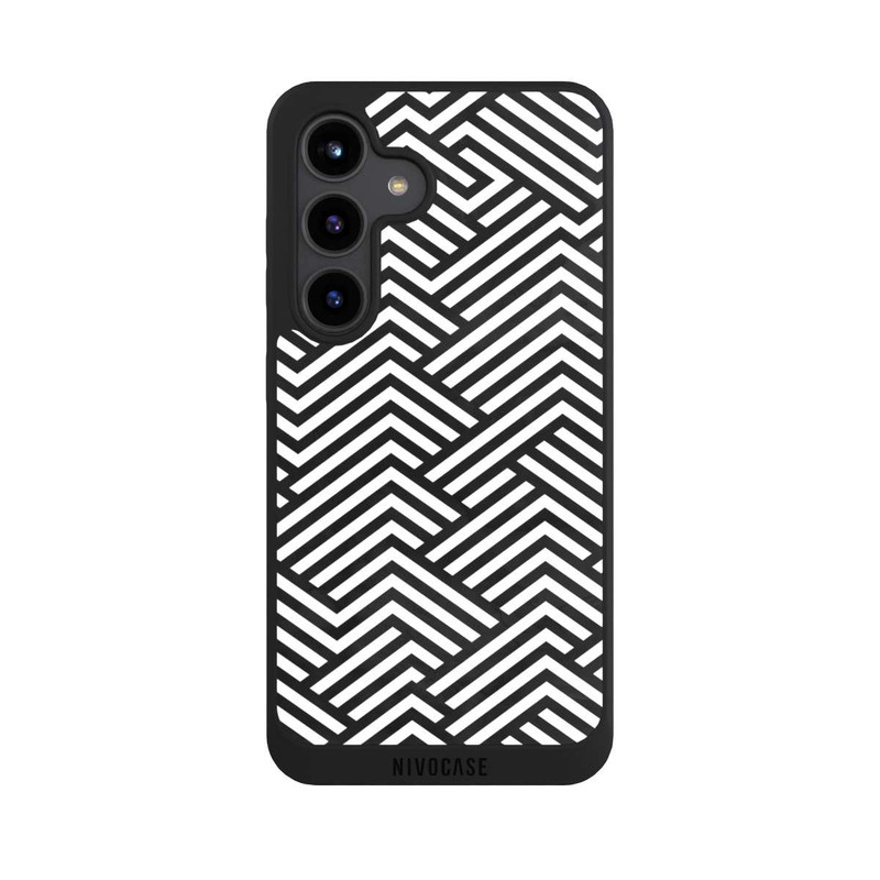Galaxy S24 NIVOpure Black and White ZigZag