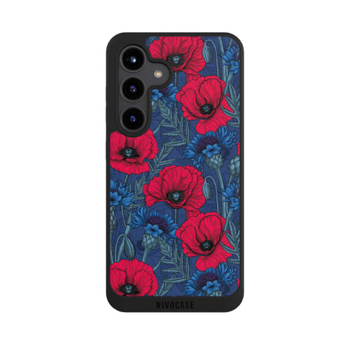 Samsung Galaxy S24 NIVOpure Poppies and Cornflowers on Blue
