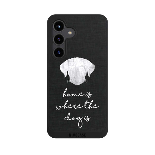 Samsung Galaxy S24 NIVOpure Home Is Where The Dog Is - White on Black