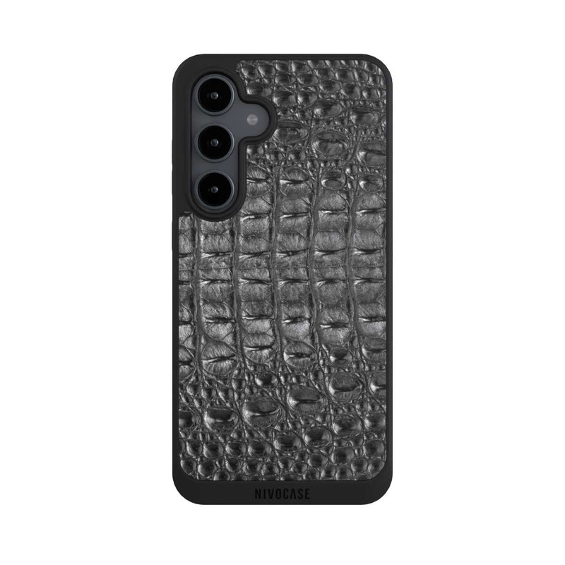 Galaxy S24 FE NIVOpure Croco Grey Black