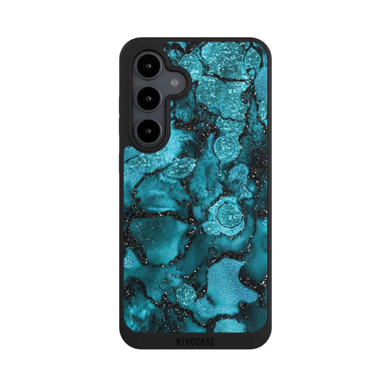 Galaxy S24 FE NIVOpure Blue Glitter Look