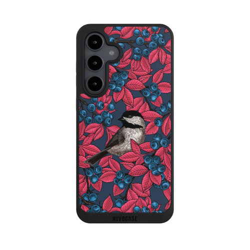 Samsung Galaxy S24 FE 5G NIVOpure Blueberries And Birds On Navy