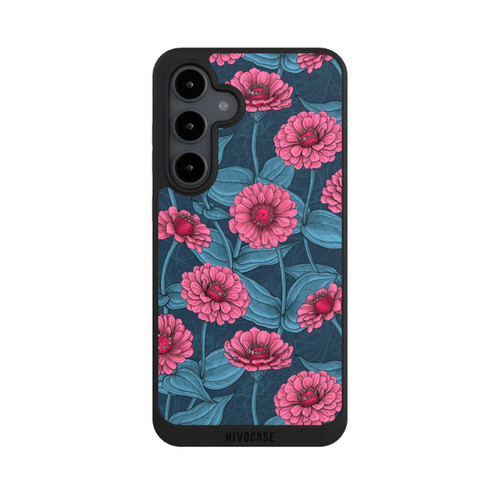 Samsung Galaxy S24 FE 5G NIVOpure Flower Pattern Pink And Blue Illustration
