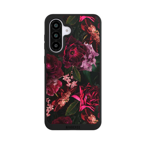 Samsung Galaxy A56 5G NIVOpure Dark Red and Pink Flowers