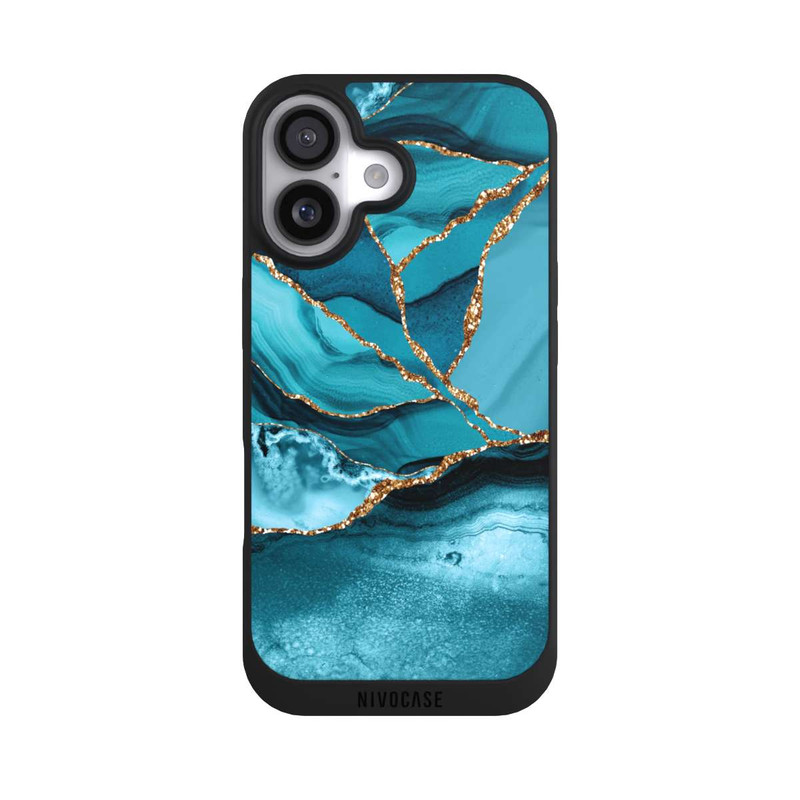 iPhone 17 NIVOpure Ice Blue Marble Landscape