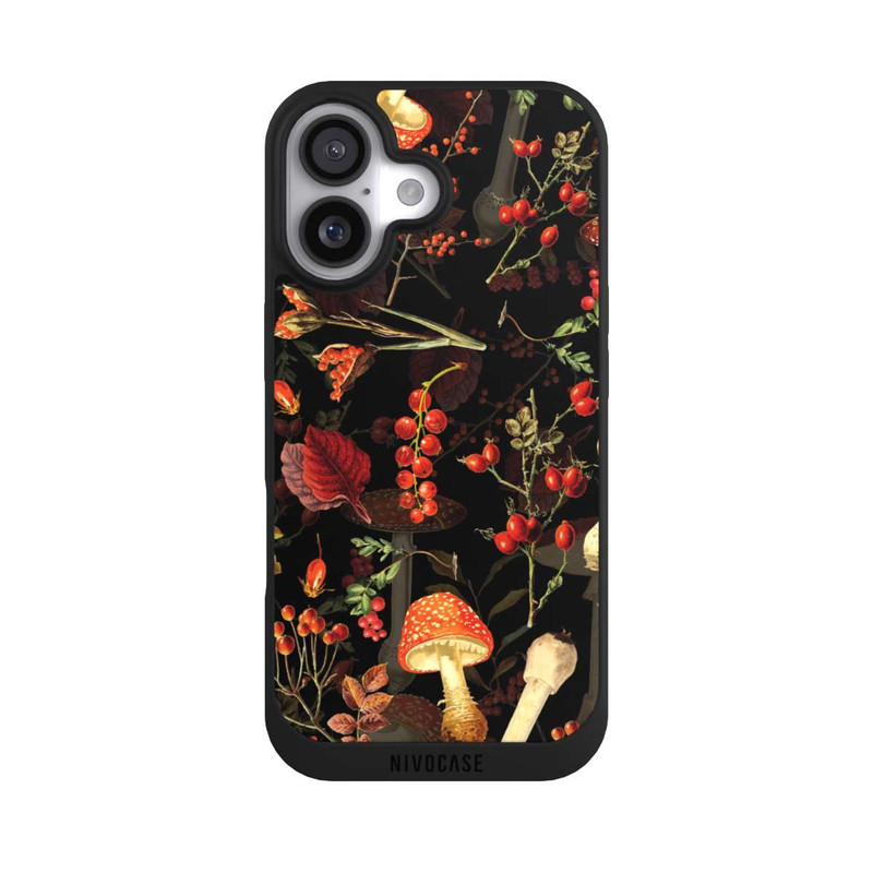 iPhone 17 NIVOpure Mushroom Pattern Black