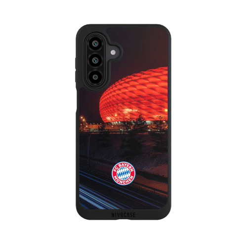 Samsung Galaxy A17 5G NIVOpure Allianz Arena bei Nacht FCB
