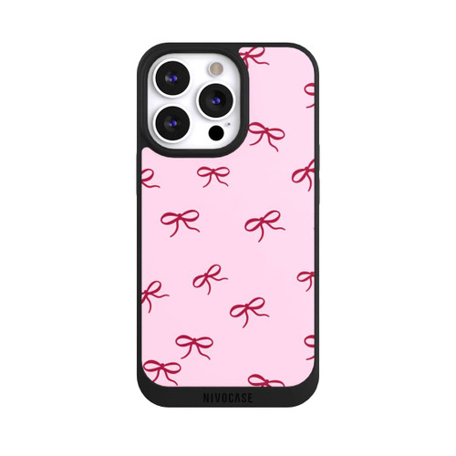 Apple iPhone 13 Pro NIVOpure Bows Red Pink Pattern