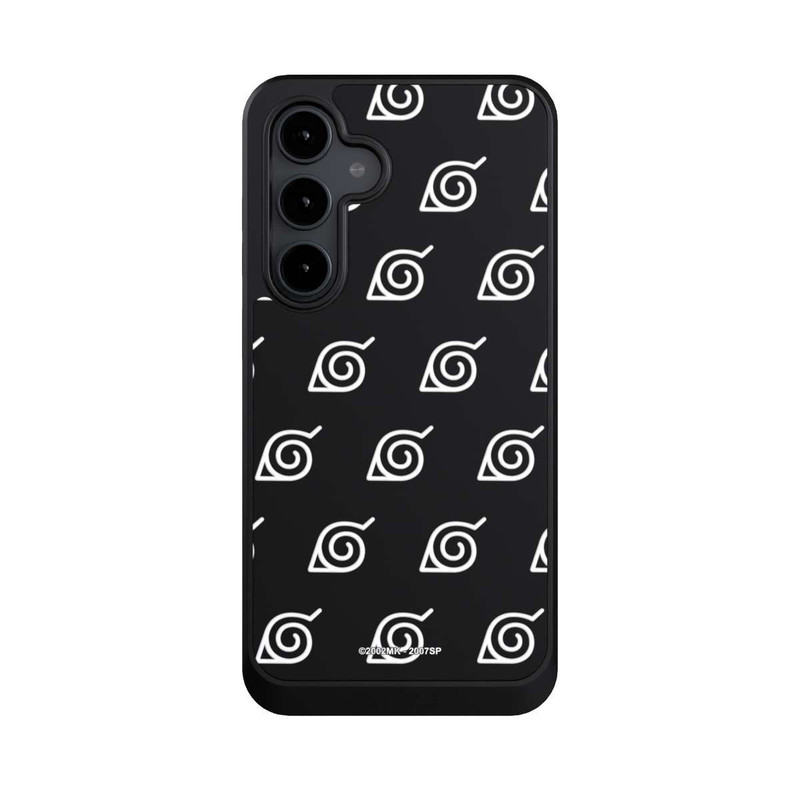 Galaxy S24 FE NIVOcore Konoha Pattern Blanc sur Fond Transparent