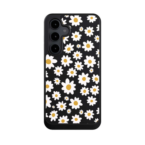 Samsung Galaxy S24 FE 5G NIVOcore Daisy Flower Seamless Pattern Transparent