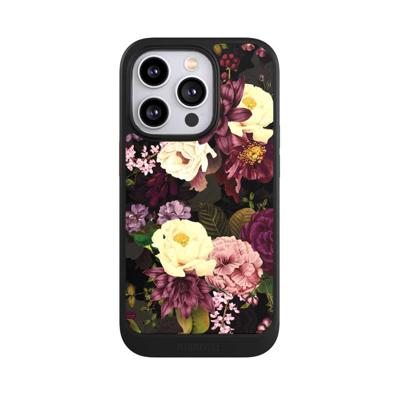 iPhone 14 Pro NIVOcore Fleurs Sombres & Abeilles