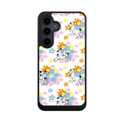 Samsung Galaxy S24 FE 5G NIVOcore Idéfix sur fleurs colorées