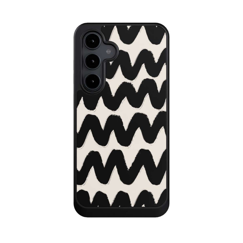 Galaxy S24 FE NIVOcore Vagues Noires Pattern