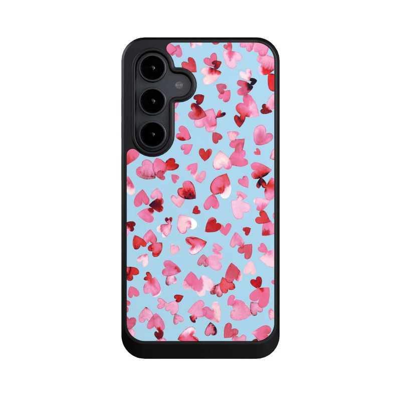 Galaxy S24 FE NIVOcore Saint Valentin Amour Coeurs Rose Bleu