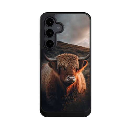 Samsung Galaxy S24 FE 5G NIVOcore Vache Highland avec de grandes cornes avec IA