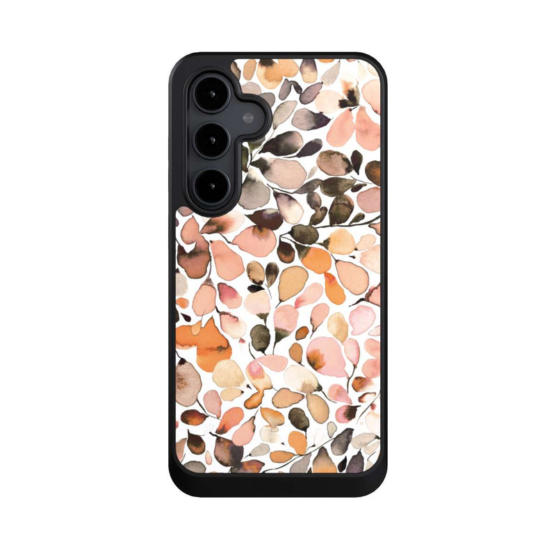 Galaxy S24 FE NIVOcore Eucalyptus Watercolor Leaves Dark Brown Autumn