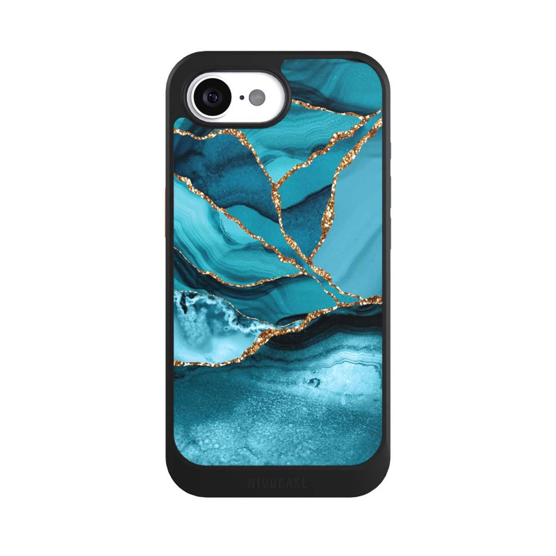 iPhone 16e NIVOcore Ice Blue Marble Landscape