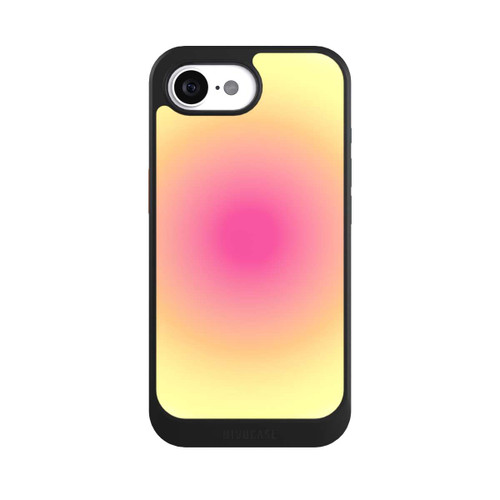 Apple iPhone 16e NIVOcore Aura yellow pink circle