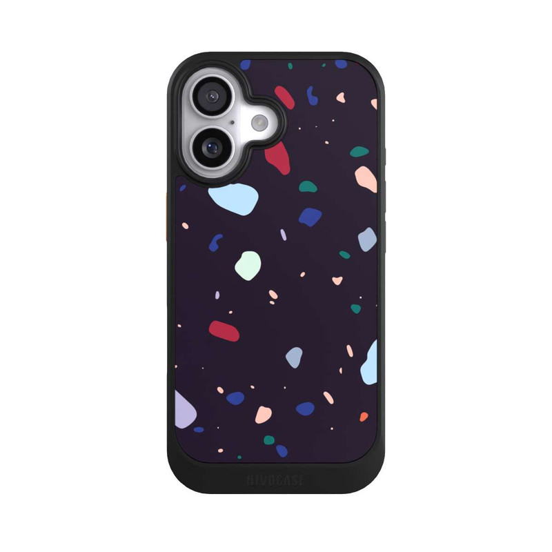 iPhone 17 NIVOcore Modern Dark Rounded Terrazzo