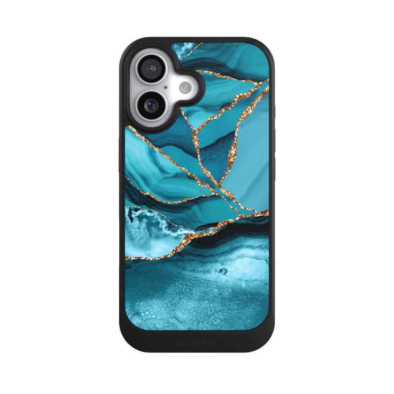 iPhone 17 NIVOcore Ice Blue Marble Landscape