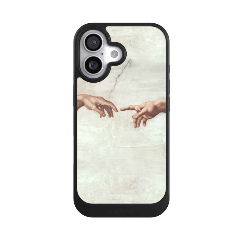 iPhone 17 NIVOcore Hands of God and Adam by Michelangelo Buonarroti
