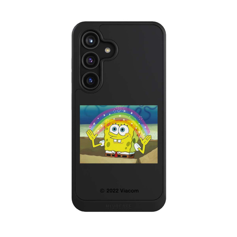 Galaxy S24 NIVOcore Spongebob - Rainbow Meme transparent