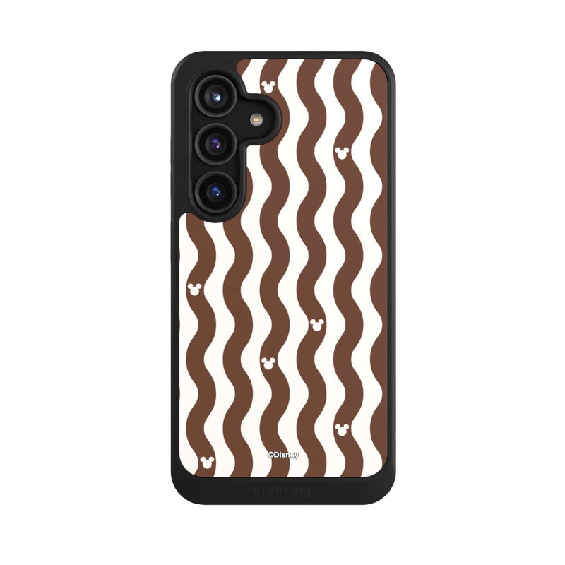 Galaxy S24 NIVOcore Mickey Mouse Brown Pattern Waves