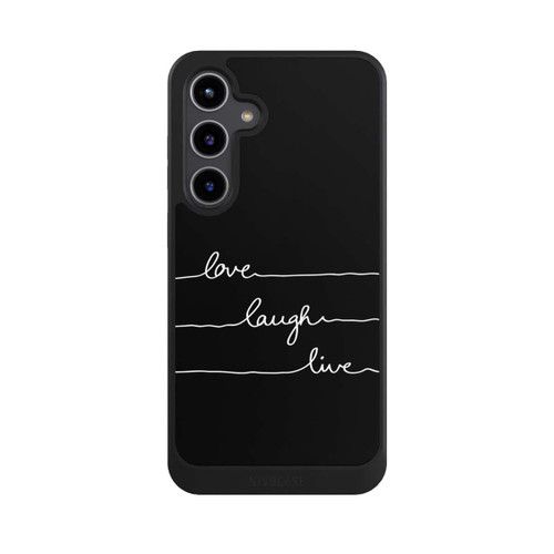 Samsung Galaxy S24+ NIVOcore Love Laugh Live blanc/noir