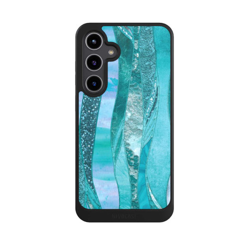 Samsung Galaxy S24+ NIVOcore Look pailleté glamour bleu