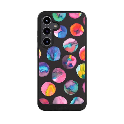 Samsung Galaxy S24+ NIVOcore Marbres d'encre colorés points noirs