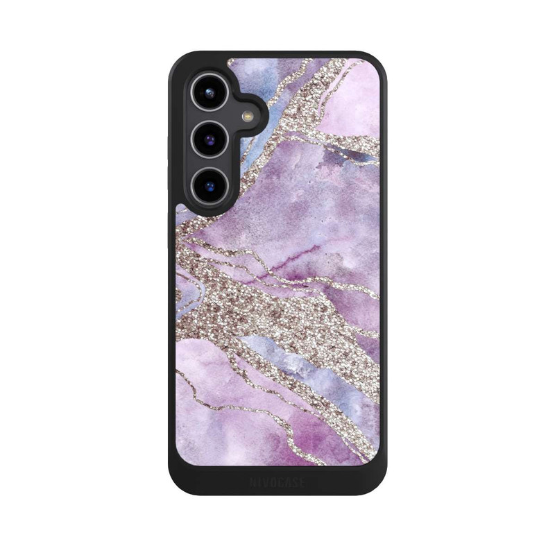 Galaxy S24 + NIVOcore Pierre précieuse Violet pastel