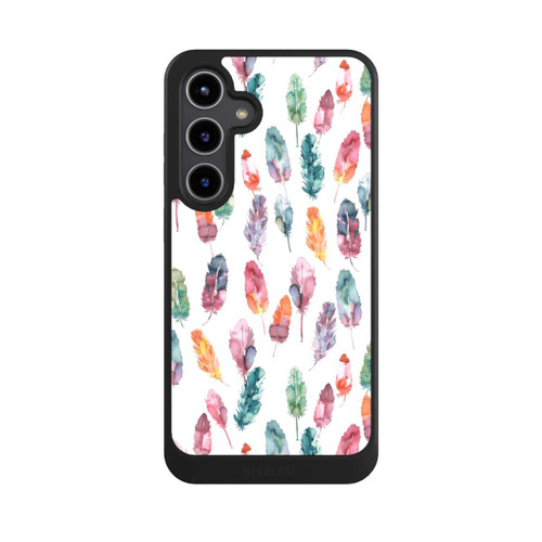 Samsung Galaxy S24+ NIVOcore Plumes aquarelles bohèmes