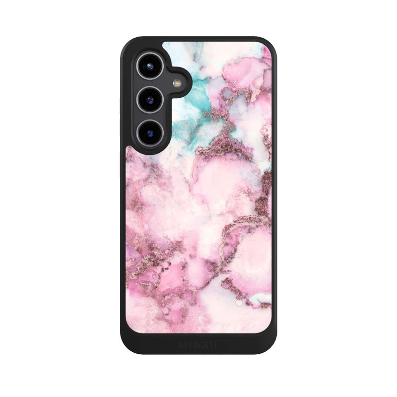 Galaxy S24 + NIVOcore Encre tourbillonnante rose