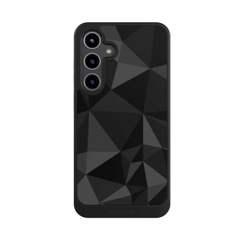 Galaxy S24 + NIVOcore Motif Polygone Noir