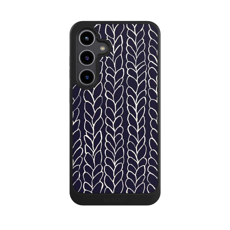 Galaxy S24 + NIVOcore Tresses En Laine Dessins Marine