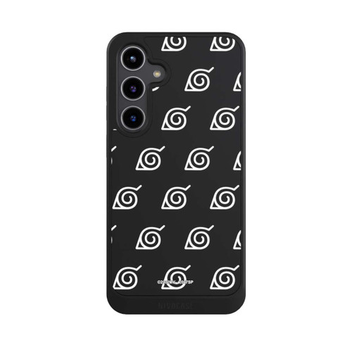 Samsung Galaxy S24+ NIVOcore Konoha Pattern Blanc sur Fond Transparent