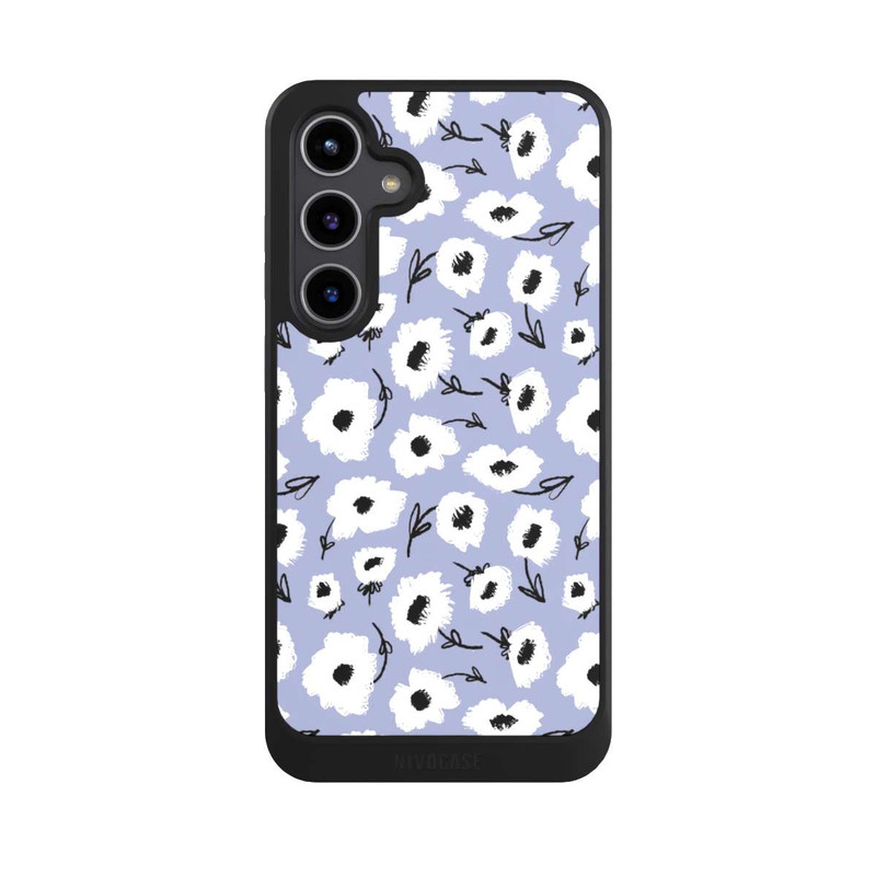 Galaxy S24 + NIVOcore Pattern Fleurs Lilas