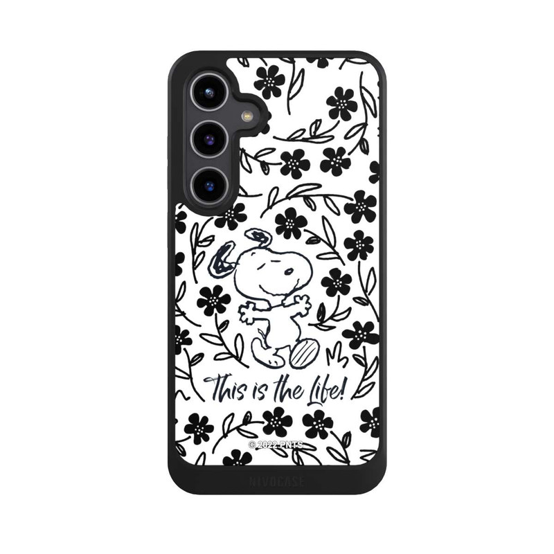 Galaxy S24 + NIVOcore Snoopy This Is The Life Noir & Blanc