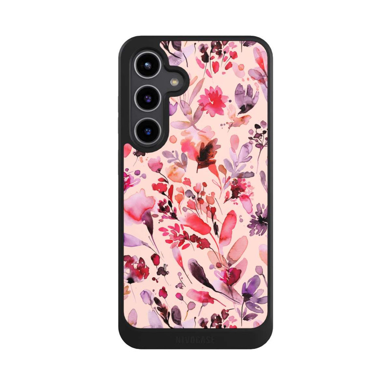 Galaxy S24 + NIVOcore Fleurs artistiques Viva Magenta