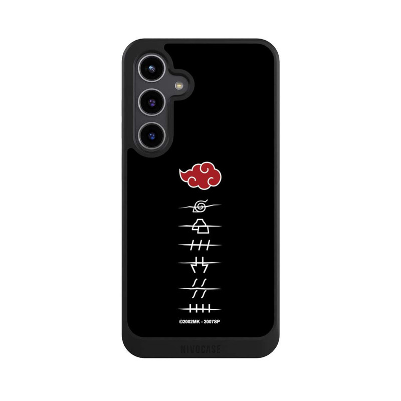 Galaxy S24 + NIVOcore Symboles des membres de l'Akatsuki noirs