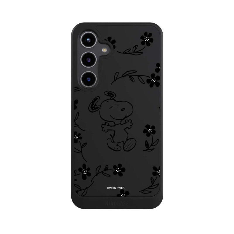 Galaxy S24 + NIVOcore Snoopy und Flowers Transparent