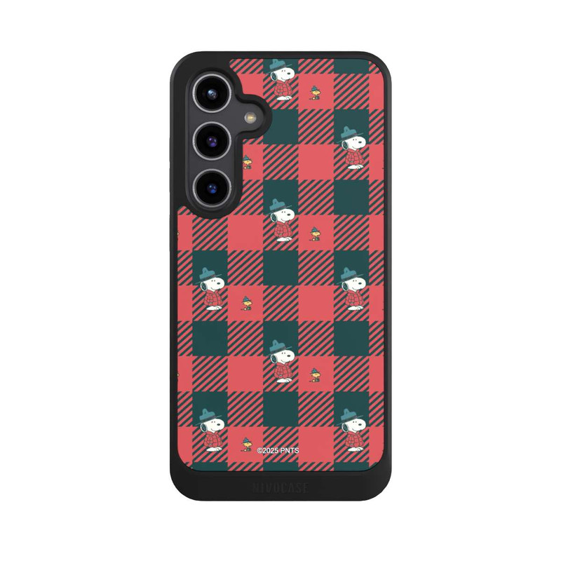 Galaxy S24 + NIVOcore Peanuts Red Tartan Pattern