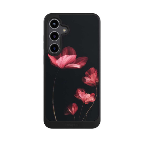 Samsung Galaxy S24+ NIVOcore Fleurs Bordeaux Noires