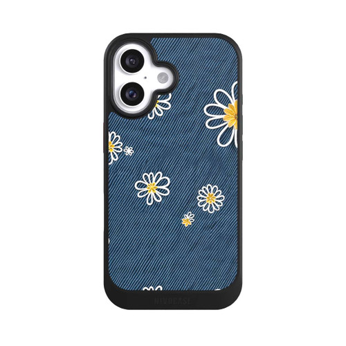 Apple iPhone 16 NIVOcore Jeans Flowers Pattern with AI